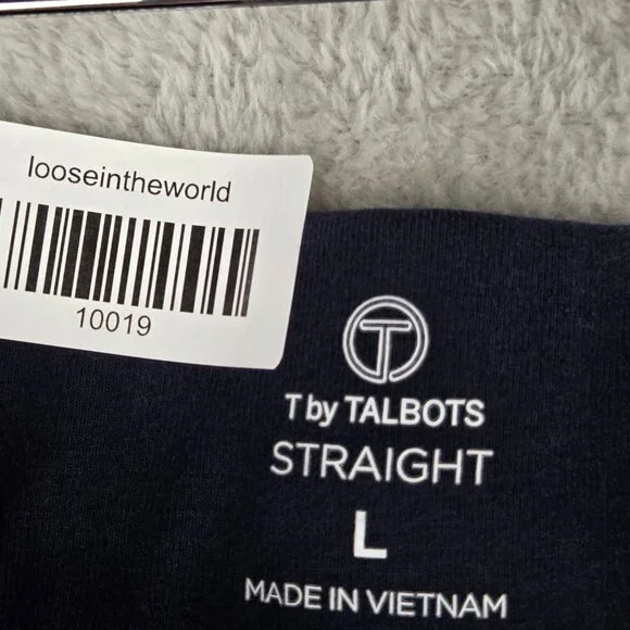 T by Talbots Everyday Stretch Straight-Leg Pants, Size L - Picture 7 of 7